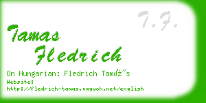 tamas fledrich business card